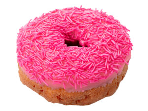 ピンクスプリンクルズ アイスケーキ（PINK SPRINKLES ICED CAKE）　380円