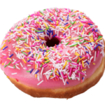 ピンクレイズドスプリンクルズ（PINK RAISED W/ SPRINKLES）　440円